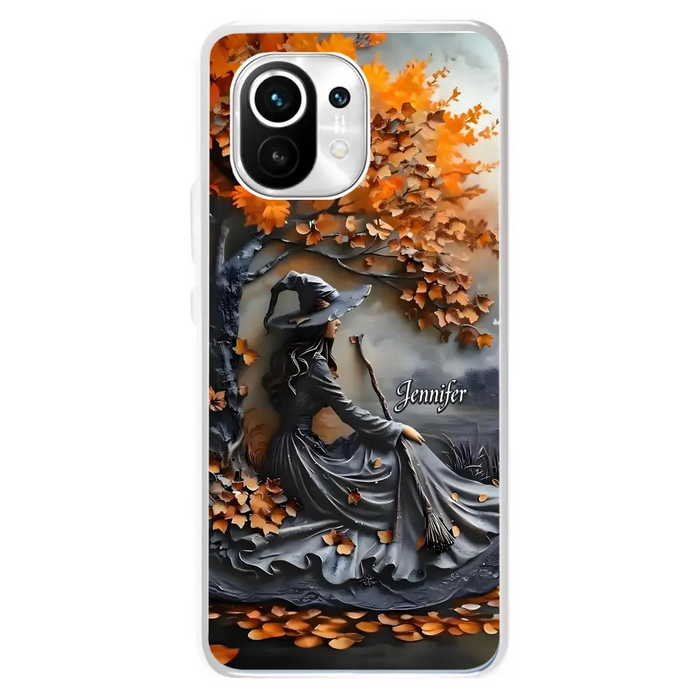 Custom Personalized Witch Broom Phone Case - Halloween/ Birthday Gift Idea For Yourself, Women, Witch Lovers - Case For Xiaomi/ Oppo/ Huawei