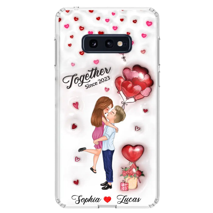 Custom Personalized Couple 3D Phone Case - Gift Idea For Couple - Case For iPhone/ Samsung - Together Since