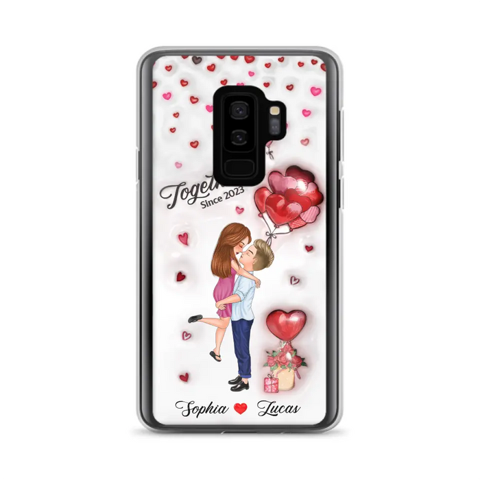 Custom Personalized Couple 3D Phone Case - Gift Idea For Couple - Case For iPhone/ Samsung - Together Since