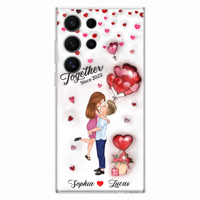 Custom Personalized Couple 3D Phone Case - Gift Idea For Couple - Case For iPhone/ Samsung - Together Since