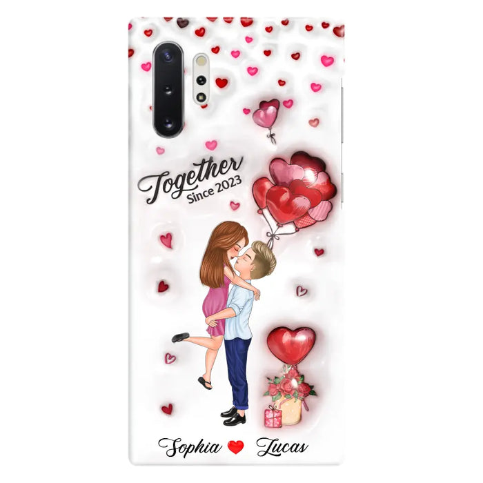 Custom Personalized Couple 3D Phone Case - Gift Idea For Couple - Case For iPhone/ Samsung - Together Since