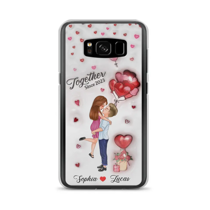 Custom Personalized Couple 3D Phone Case - Gift Idea For Couple - Case For iPhone/ Samsung - Together Since