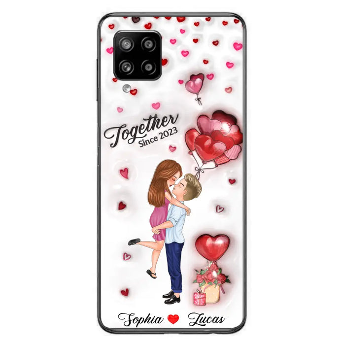 Custom Personalized Couple 3D Phone Case - Gift Idea For Couple - Case For iPhone/ Samsung - Together Since