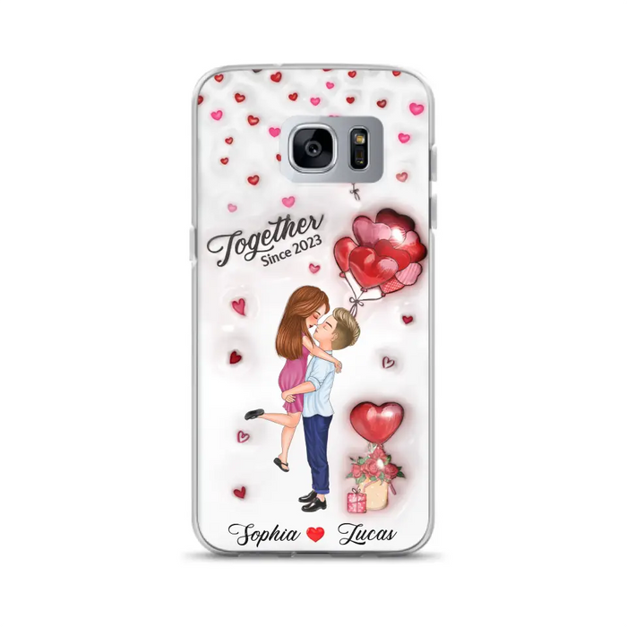 Custom Personalized Couple 3D Phone Case - Gift Idea For Couple - Case For iPhone/ Samsung - Together Since