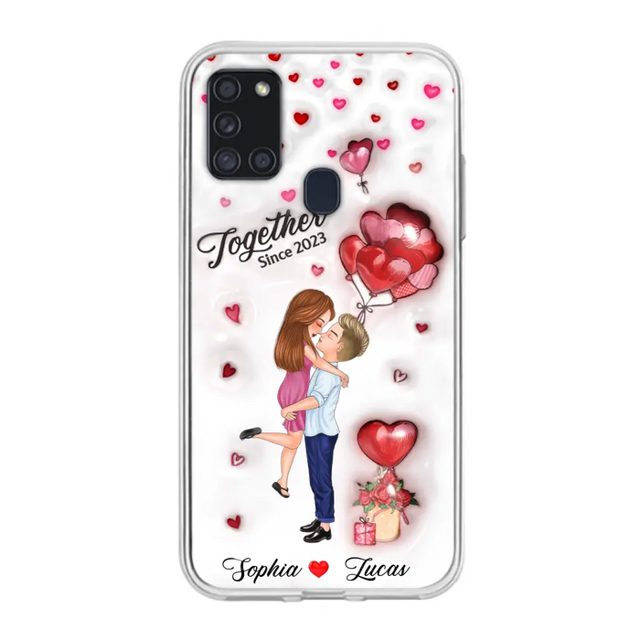 Custom Personalized Couple 3D Phone Case - Gift Idea For Couple - Case For iPhone/ Samsung - Together Since