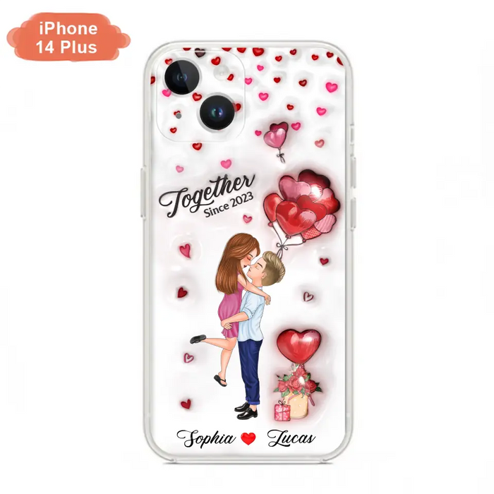 Custom Personalized Couple 3D Phone Case - Gift Idea For Couple - Case For iPhone/ Samsung - Together Since