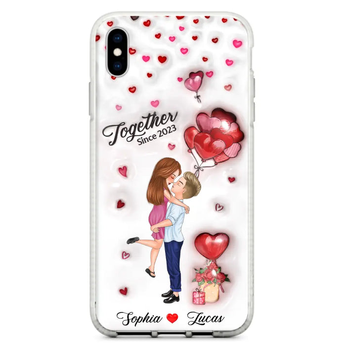 Custom Personalized Couple 3D Phone Case - Gift Idea For Couple - Case For iPhone/ Samsung - Together Since