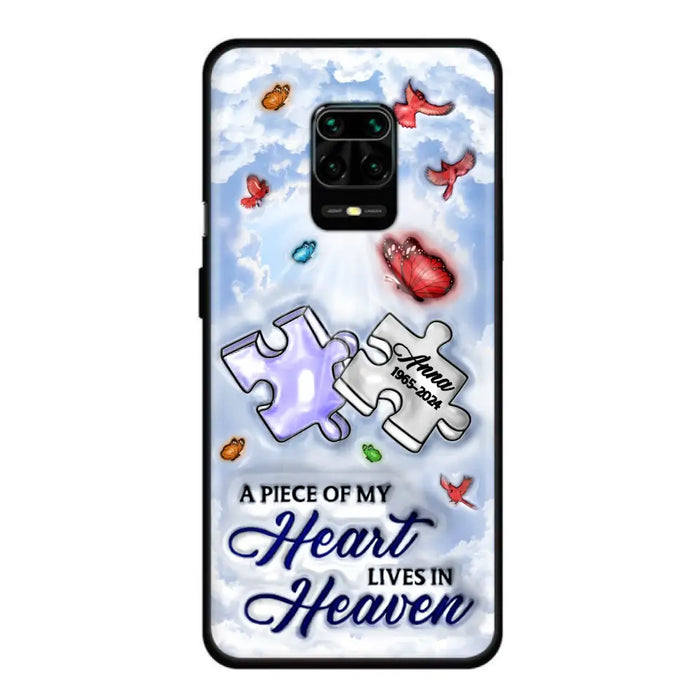 Custom Personalized Memorial Piece Phone Case - Memorial Gift Idea - Case For Xiaomi/ Oppo/ Huawei - A Piece Of My Heart Lives In Heaven