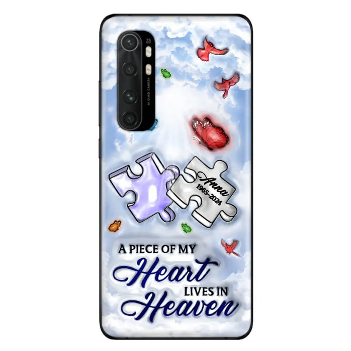 Custom Personalized Memorial Piece Phone Case - Memorial Gift Idea - Case For Xiaomi/ Oppo/ Huawei - A Piece Of My Heart Lives In Heaven