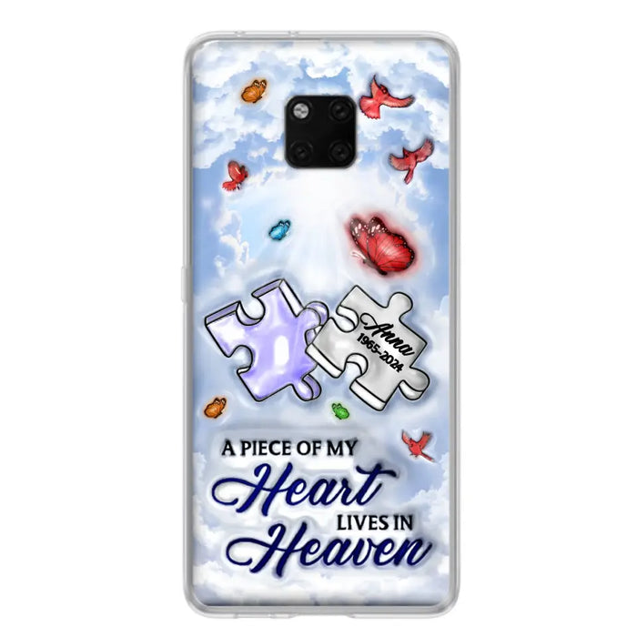 Custom Personalized Memorial Piece Phone Case - Memorial Gift Idea - Case For Xiaomi/ Oppo/ Huawei - A Piece Of My Heart Lives In Heaven