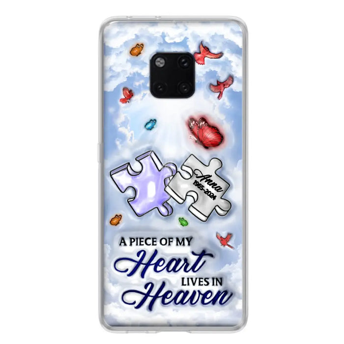 Custom Personalized Memorial Piece Phone Case - Memorial Gift Idea - Case For Xiaomi/ Oppo/ Huawei - A Piece Of My Heart Lives In Heaven