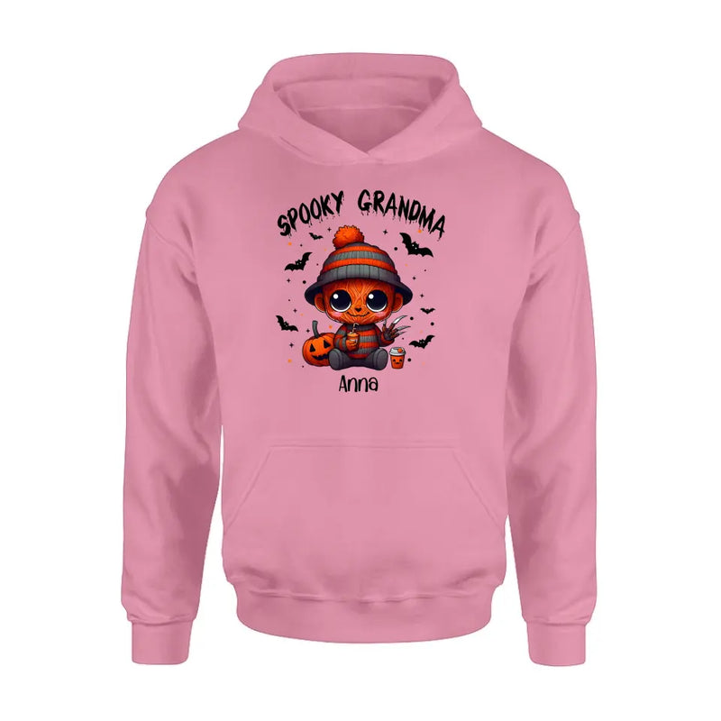 Personalized Spooky Grandma T-shirt/Long Sleeve/Sweatshirt/Hoodie - Holliday Gift Idea For Grandma/Mother - Up to 6 Kids