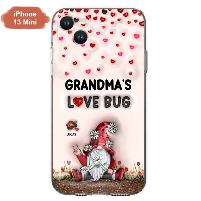 Custom Personalized Grandma's Love Bugs Phone Case - Upto 12 Kids - Mother's Day Gift Idea for Grandma/ Mom - Case for iPhone/ Samsung