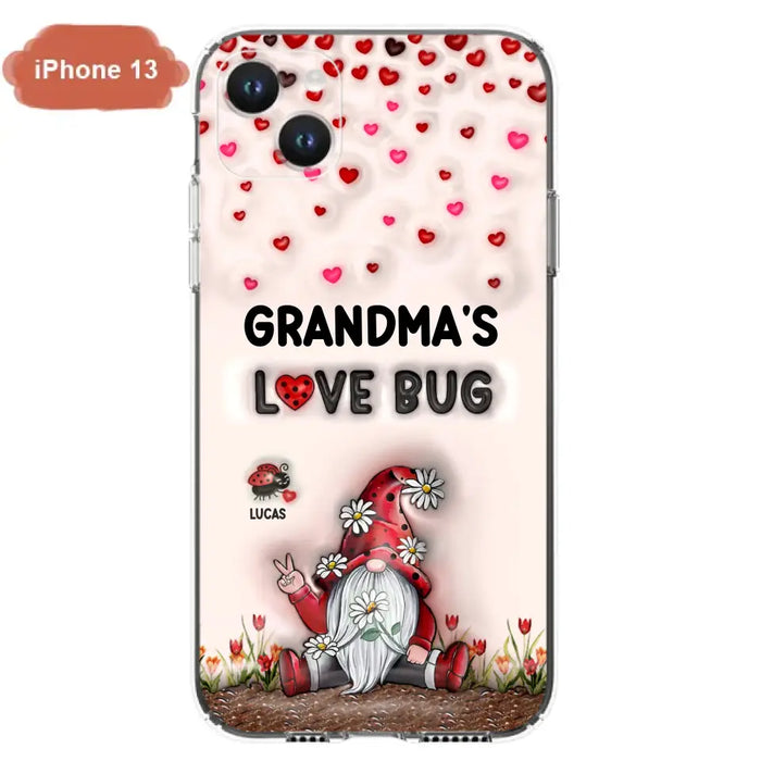 Custom Personalized Grandma's Love Bugs Phone Case - Upto 12 Kids - Mother's Day Gift Idea for Grandma/ Mom - Case for iPhone/ Samsung