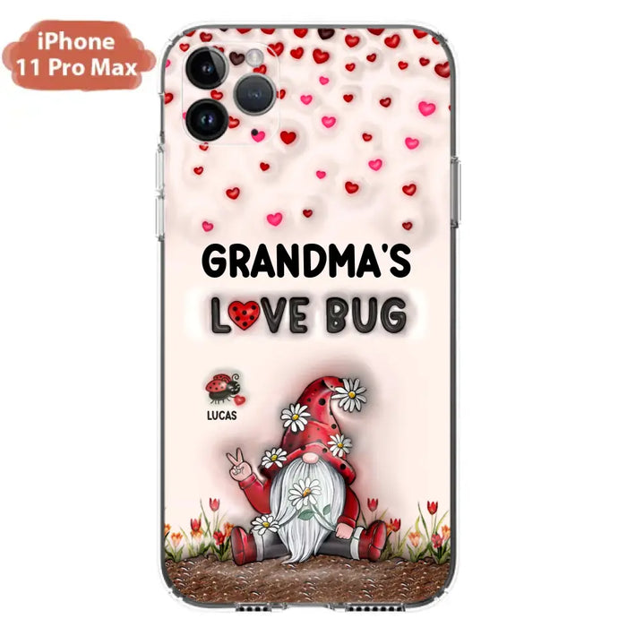 Custom Personalized Grandma's Love Bugs Phone Case - Upto 12 Kids - Mother's Day Gift Idea for Grandma/ Mom - Case for iPhone/ Samsung