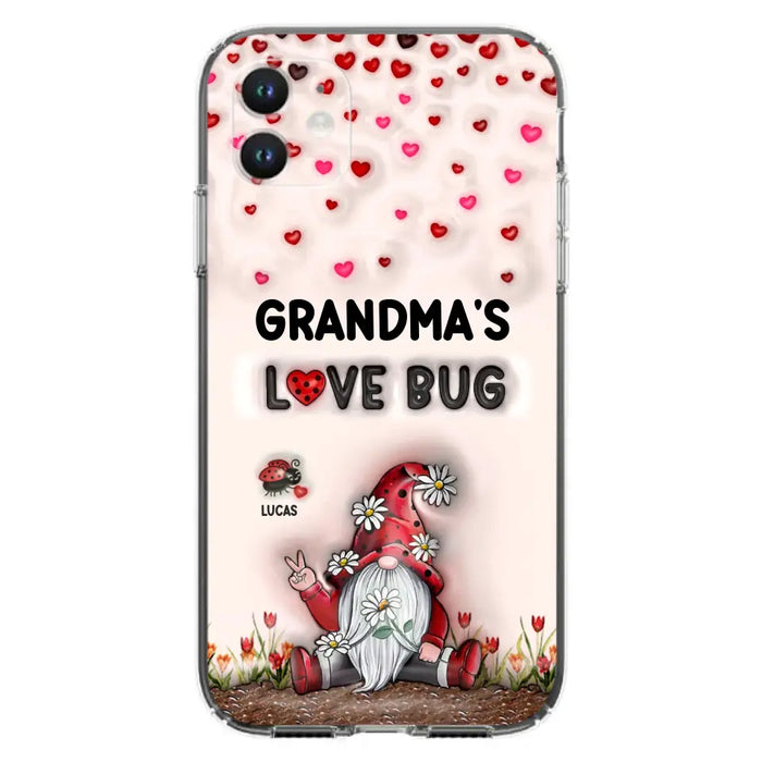 Custom Personalized Grandma's Love Bugs Phone Case - Upto 12 Kids - Mother's Day Gift Idea for Grandma/ Mom - Case for iPhone/ Samsung