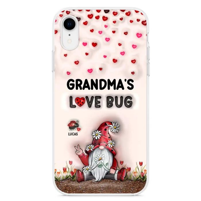 Custom Personalized Grandma's Love Bugs Phone Case - Upto 12 Kids - Mother's Day Gift Idea for Grandma/ Mom - Case for iPhone/ Samsung