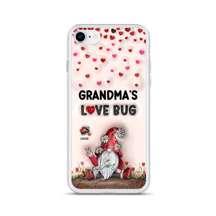 Custom Personalized Grandma's Love Bugs Phone Case - Upto 12 Kids - Mother's Day Gift Idea for Grandma/ Mom - Case for iPhone/ Samsung