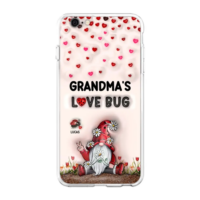 Custom Personalized Grandma's Love Bugs Phone Case - Upto 12 Kids - Mother's Day Gift Idea for Grandma/ Mom - Case for iPhone/ Samsung