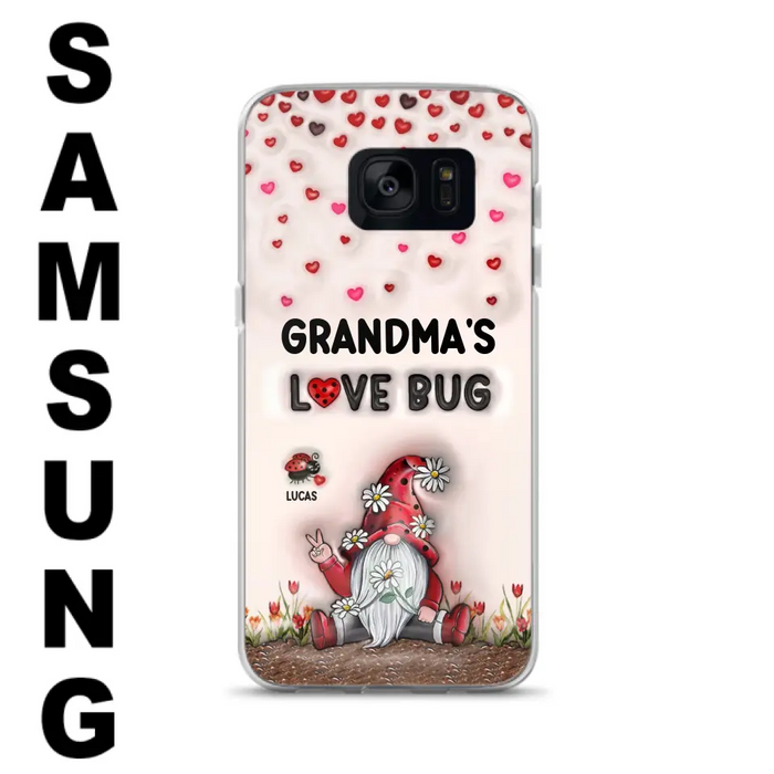 Custom Personalized Grandma's Love Bugs Phone Case - Upto 12 Kids - Mother's Day Gift Idea for Grandma/ Mom - Case for iPhone/ Samsung