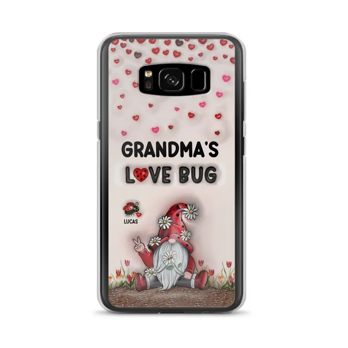 Custom Personalized Grandma's Love Bugs Phone Case - Upto 12 Kids - Mother's Day Gift Idea for Grandma/ Mom - Case for iPhone/ Samsung