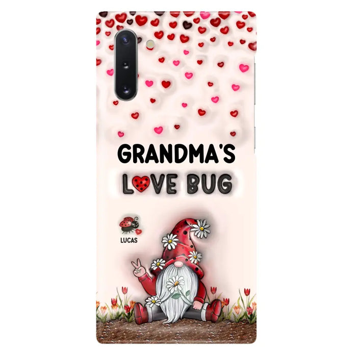 Custom Personalized Grandma's Love Bugs Phone Case - Upto 12 Kids - Mother's Day Gift Idea for Grandma/ Mom - Case for iPhone/ Samsung