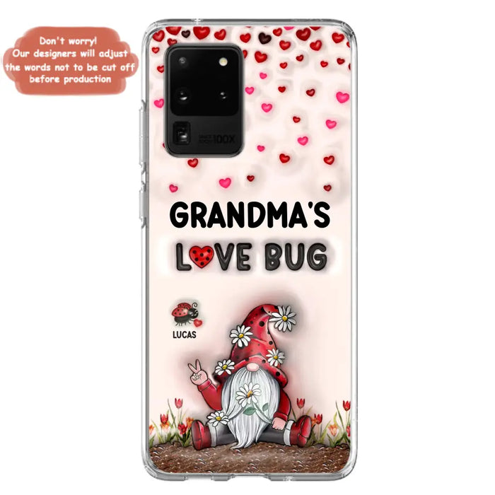 Custom Personalized Grandma's Love Bugs Phone Case - Upto 12 Kids - Mother's Day Gift Idea for Grandma/ Mom - Case for iPhone/ Samsung