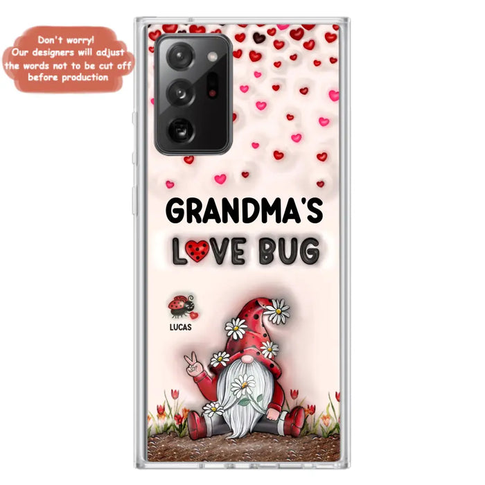 Custom Personalized Grandma's Love Bugs Phone Case - Upto 12 Kids - Mother's Day Gift Idea for Grandma/ Mom - Case for iPhone/ Samsung