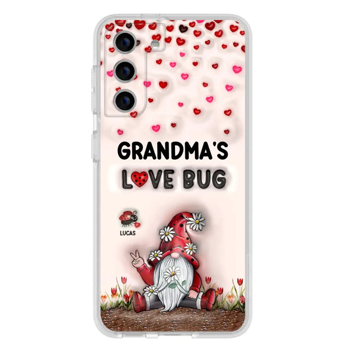 Custom Personalized Grandma's Love Bugs Phone Case - Upto 12 Kids - Mother's Day Gift Idea for Grandma/ Mom - Case for iPhone/ Samsung