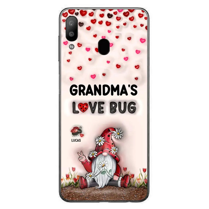 Custom Personalized Grandma's Love Bugs Phone Case - Upto 12 Kids - Mother's Day Gift Idea for Grandma/ Mom - Case for iPhone/ Samsung