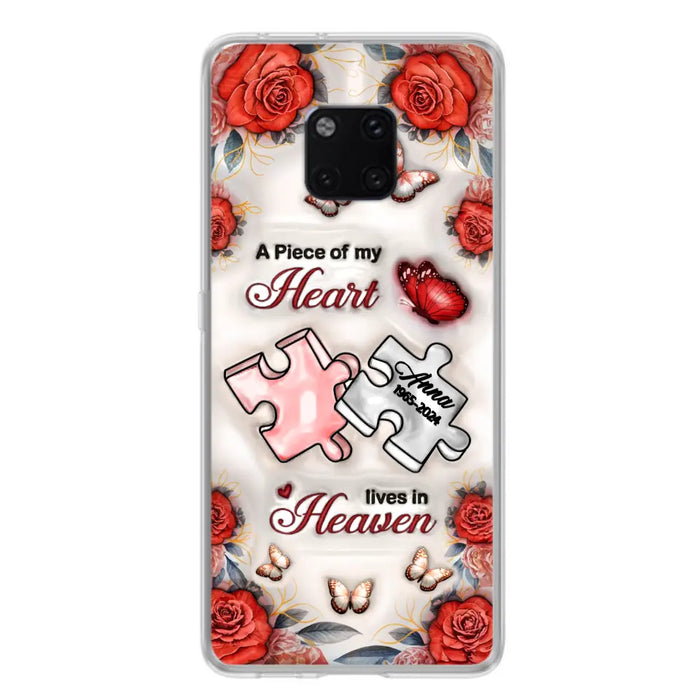 Custom Personalized Memorial Phone Case - Memorial Gift Idea - Case For Xiaomi/ Oppo/ Huawei - A Piece Of My Heart Lives In Heaven