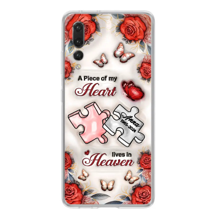 Custom Personalized Memorial Phone Case - Memorial Gift Idea - Case For Xiaomi/ Oppo/ Huawei - A Piece Of My Heart Lives In Heaven