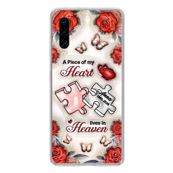 Custom Personalized Memorial Phone Case - Memorial Gift Idea - Case For Xiaomi/ Oppo/ Huawei - A Piece Of My Heart Lives In Heaven