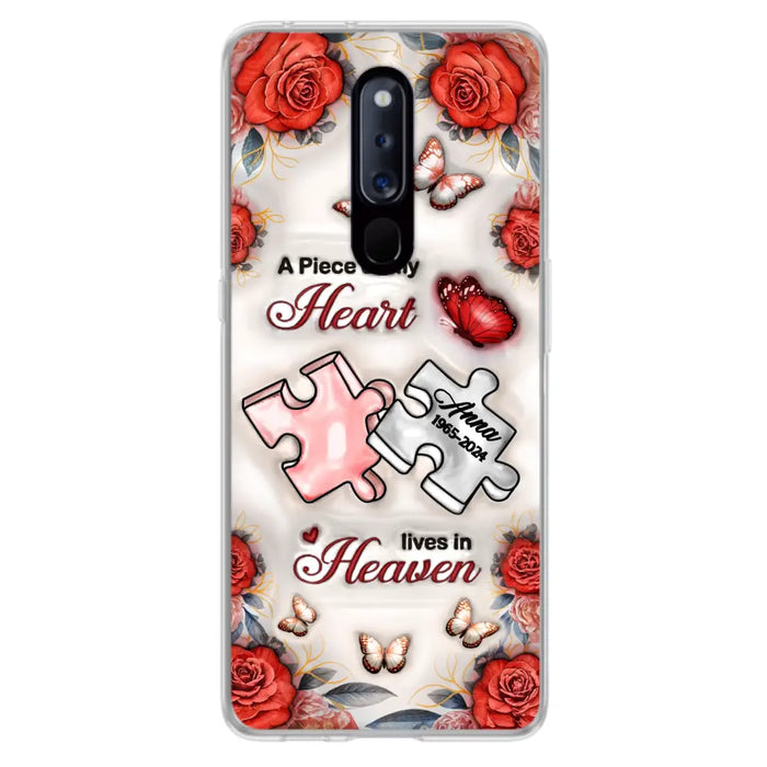 Custom Personalized Memorial Phone Case - Memorial Gift Idea - Case For Xiaomi/ Oppo/ Huawei - A Piece Of My Heart Lives In Heaven