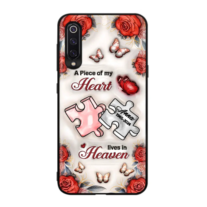 Custom Personalized Memorial Phone Case - Memorial Gift Idea - Case For Xiaomi/ Oppo/ Huawei - A Piece Of My Heart Lives In Heaven