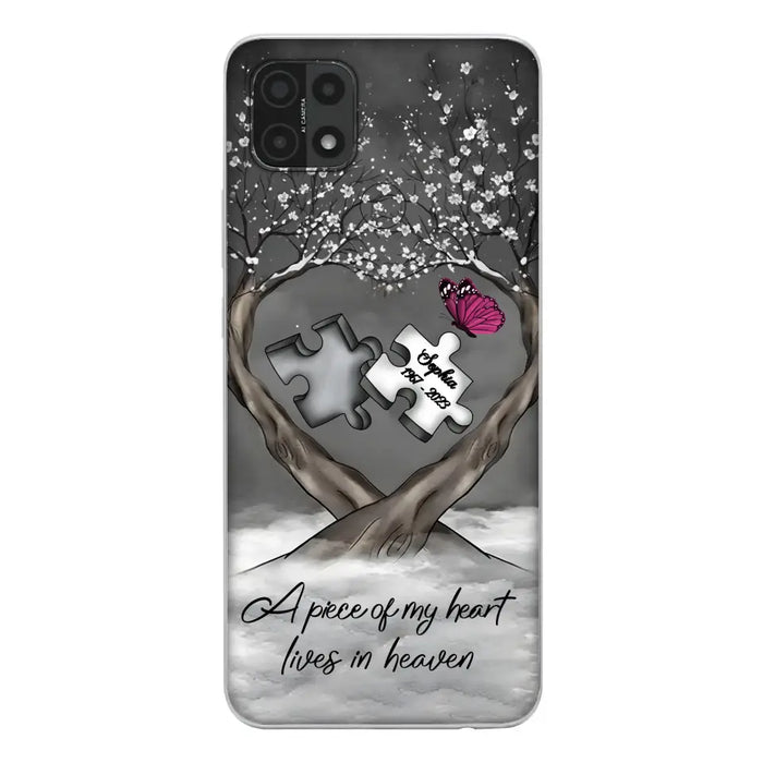 Custom Personalized Memorial Phone Case - Memorial Gift Idea For Family Member - Case For Xiaomi/ Oppo/ Huawei - A Piece Of My Heart Lives In Heaven