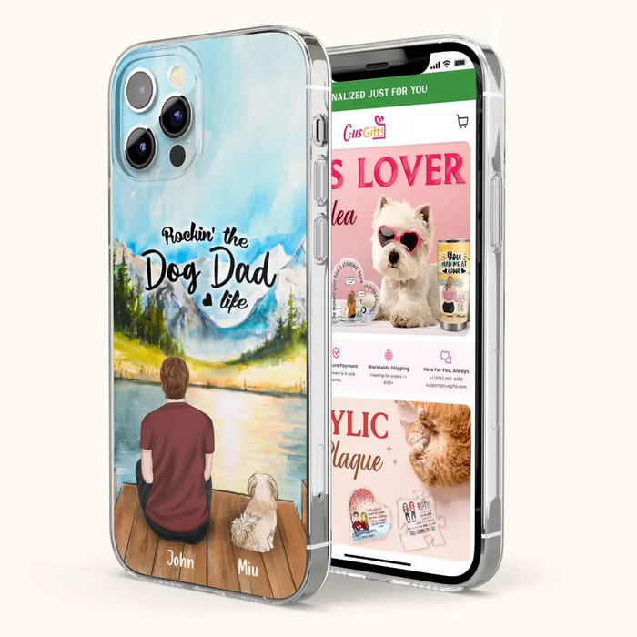 Personalized Pet Mom/Dad Phone Case - Chubby or Slim with up to 7 Pets