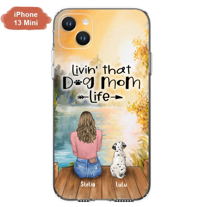 Custom Personalized Dog Mom Phone Case - Gift for Dog Lovers - iPhone & Samsung Case with upto 4 Dogs