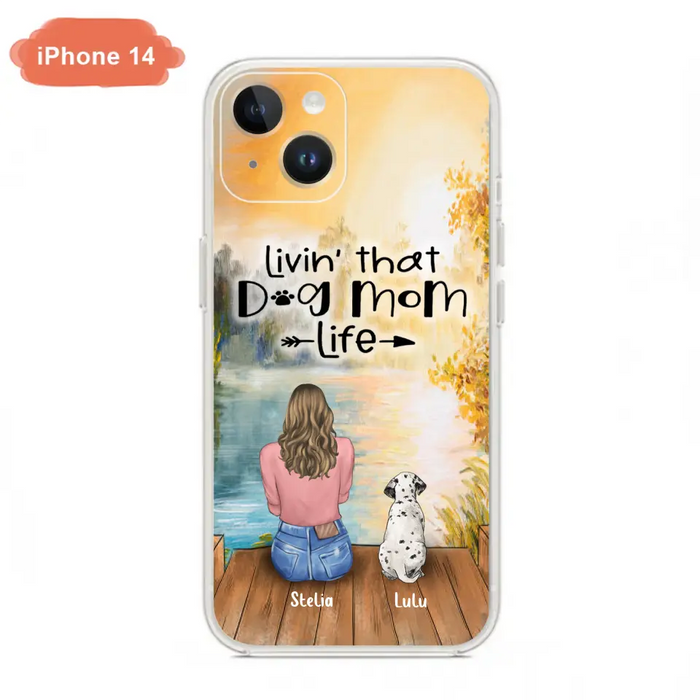 Custom Personalized Dog Mom Phone Case - Gift for Dog Lovers - iPhone & Samsung Case with upto 4 Dogs