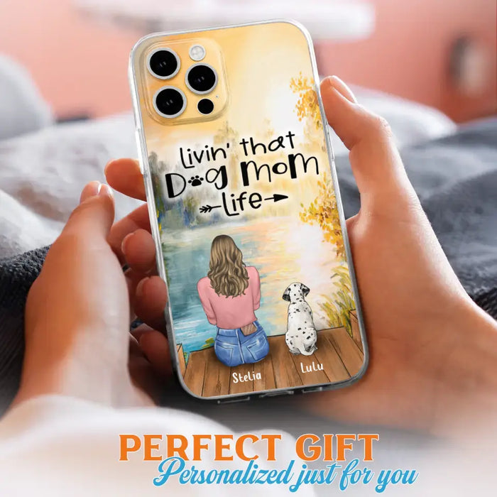 Custom Personalized Dog Mom Phone Case - Gift for Dog Lovers - iPhone & Samsung Case with upto 4 Dogs