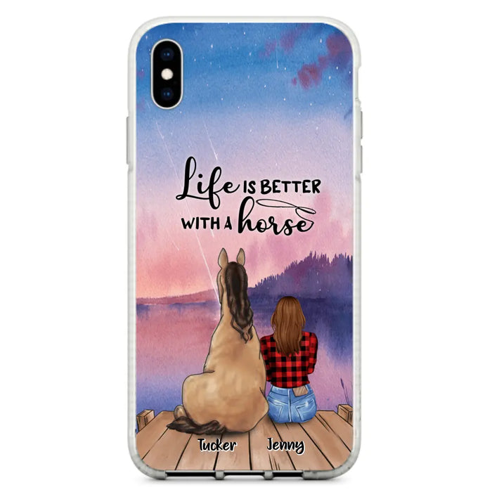 Personalized Horse/Dog Mom Phone Case - Upto 2 Horses and 3 Dogs - 9AGKN2