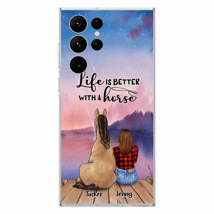 Personalized Horse/Dog Mom Phone Case - Upto 2 Horses and 3 Dogs - 9AGKN2