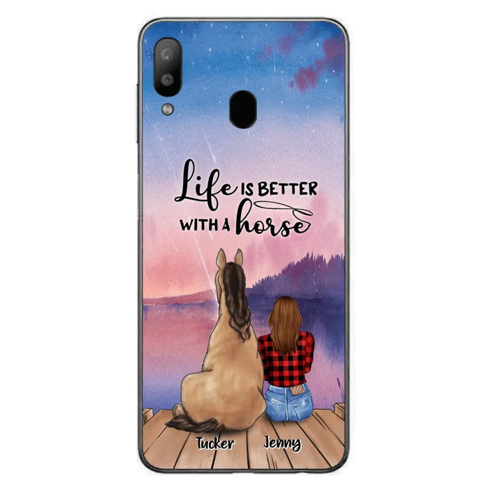 Personalized Horse/Dog Mom Phone Case - Upto 2 Horses and 3 Dogs - 9AGKN2