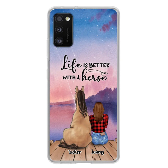 Personalized Horse/Dog Mom Phone Case - Upto 2 Horses and 3 Dogs - 9AGKN2