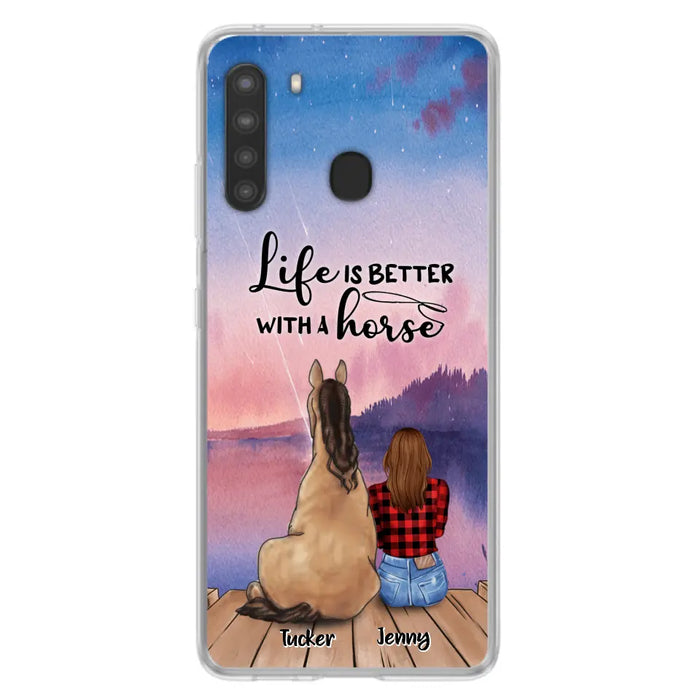 Personalized Horse/Dog Mom Phone Case - Upto 2 Horses and 3 Dogs - 9AGKN2