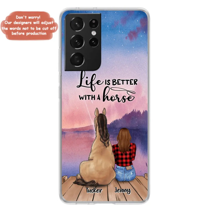 Personalized Horse/Dog Mom Phone Case - Upto 2 Horses and 3 Dogs - 9AGKN2