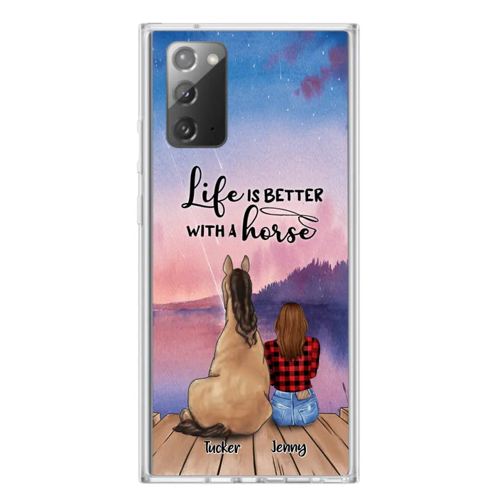 Personalized Horse/Dog Mom Phone Case - Upto 2 Horses and 3 Dogs - 9AGKN2