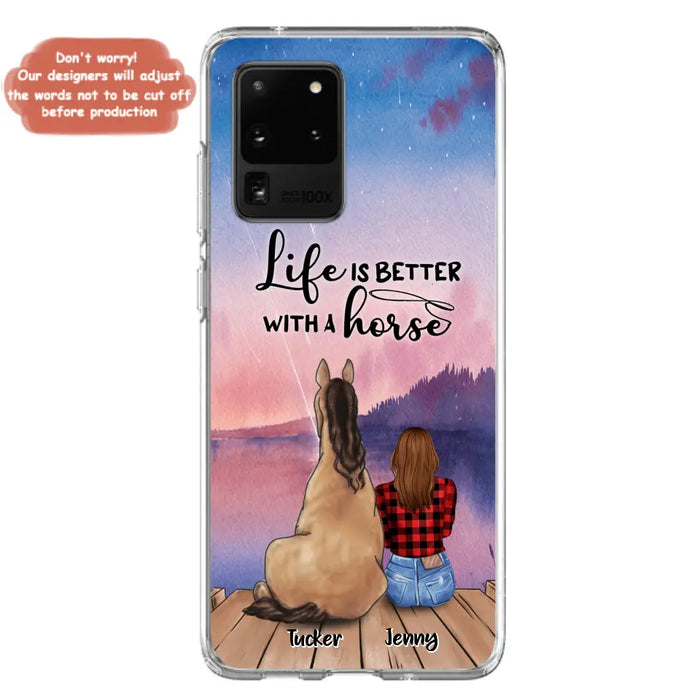 Personalized Horse/Dog Mom Phone Case - Upto 2 Horses and 3 Dogs - 9AGKN2