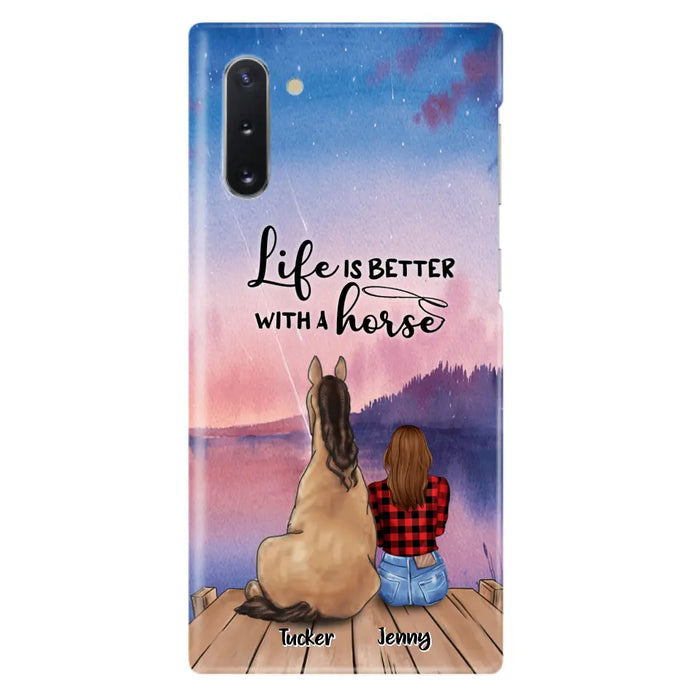 Personalized Horse/Dog Mom Phone Case - Upto 2 Horses and 3 Dogs - 9AGKN2