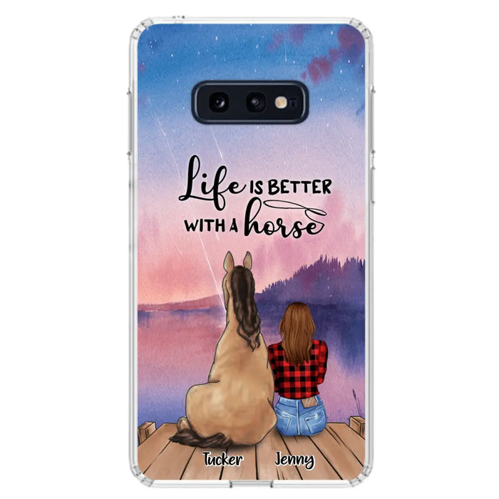 Personalized Horse/Dog Mom Phone Case - Upto 2 Horses and 3 Dogs - 9AGKN2